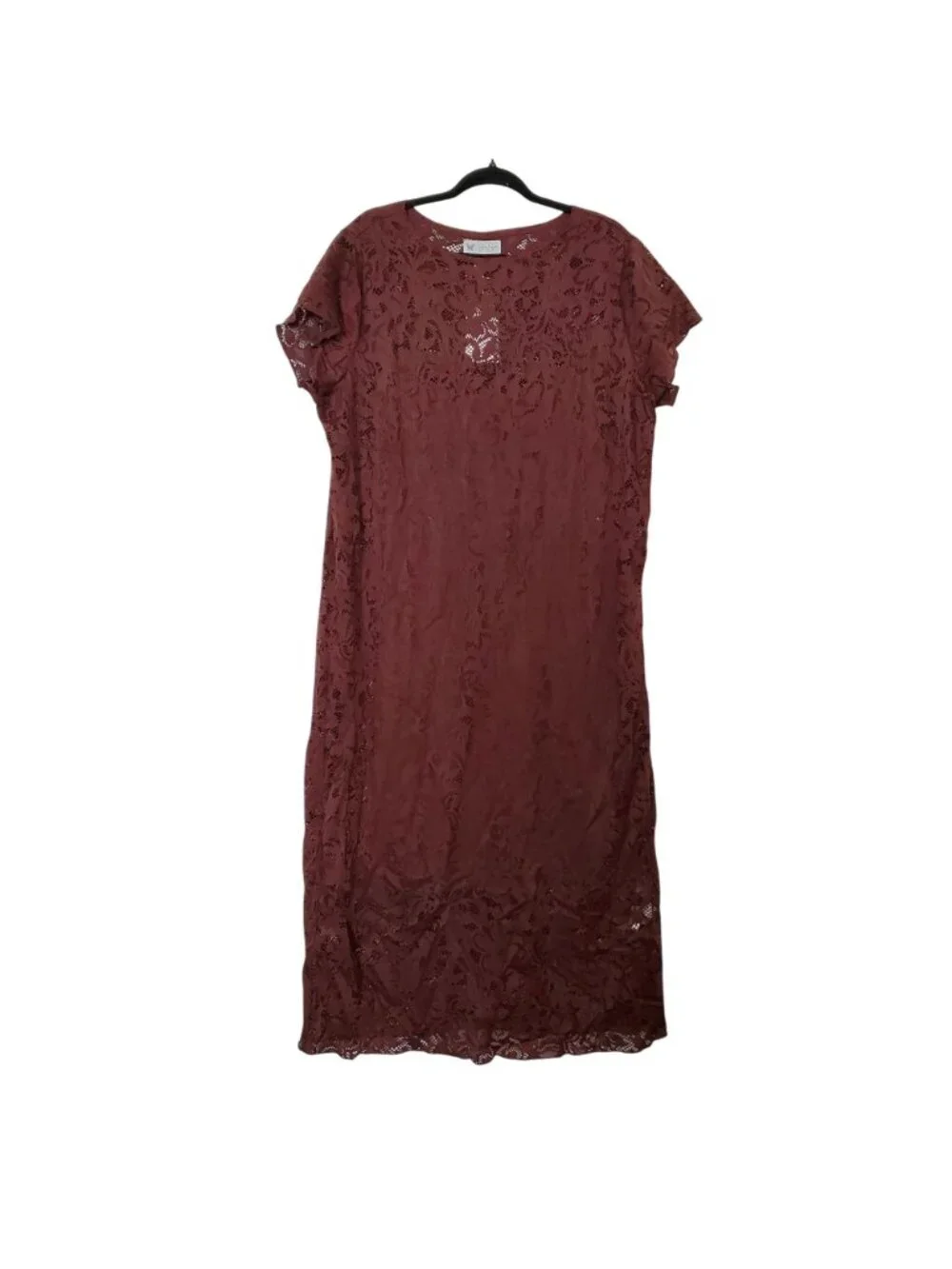 Jessica Simpson Brown Lace Maxi Dress Plus Size 3X - Picture 5 of 10